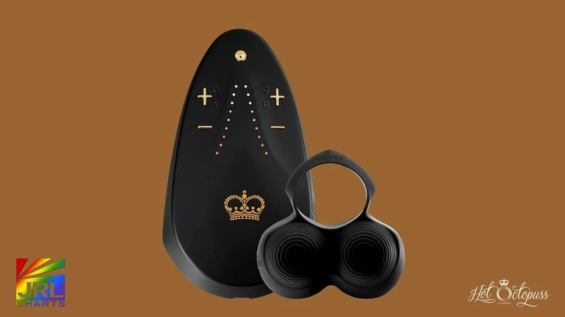 Hot Octopuss JETT TURBO male wellness device featuring USB-C charging and upgraded vibration technology in a clean retail product display.